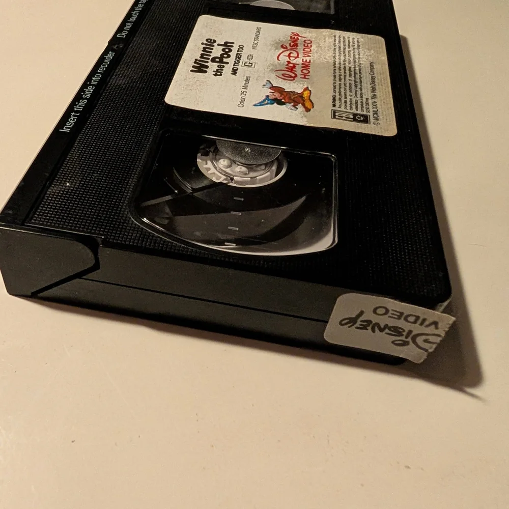 RARE Winnie the Pooh and Tigger Too VHS